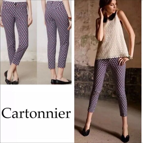 Anthropologie Cartonnier Charlie Ankle Pants - Picture 1 of 3